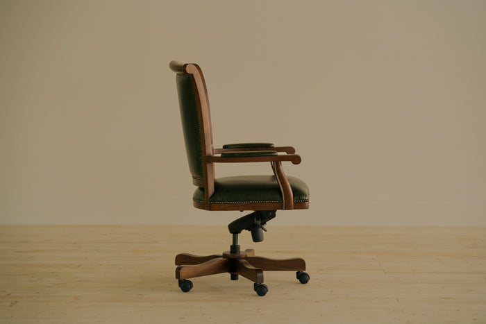 OFFICE WOOD SWIVEL CHAIR TEAK LAWYER