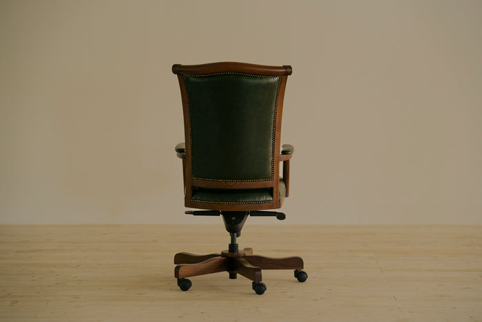 OFFICE WOOD SWIVEL CHAIR TEAK LAWYER
