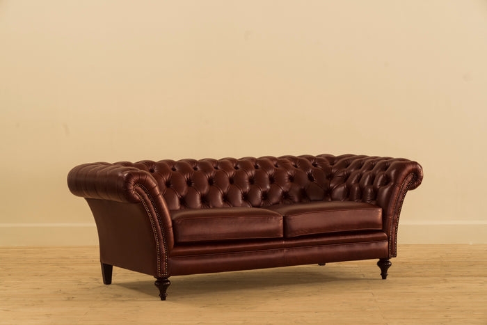 2 SEATER LEATHER CHESTERFIELD SOFA CHESTERS_2