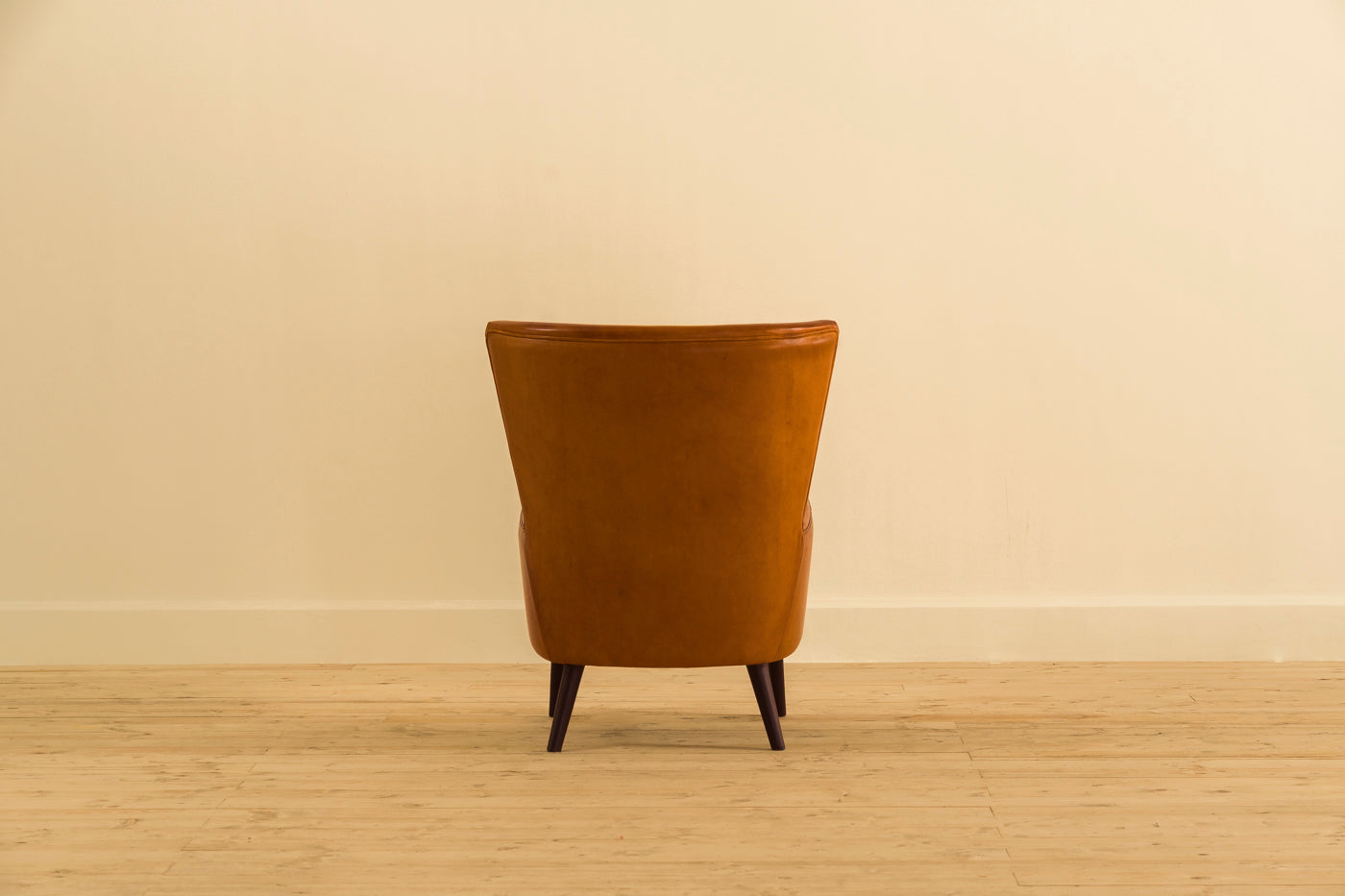 brown leather wingback armchairs india